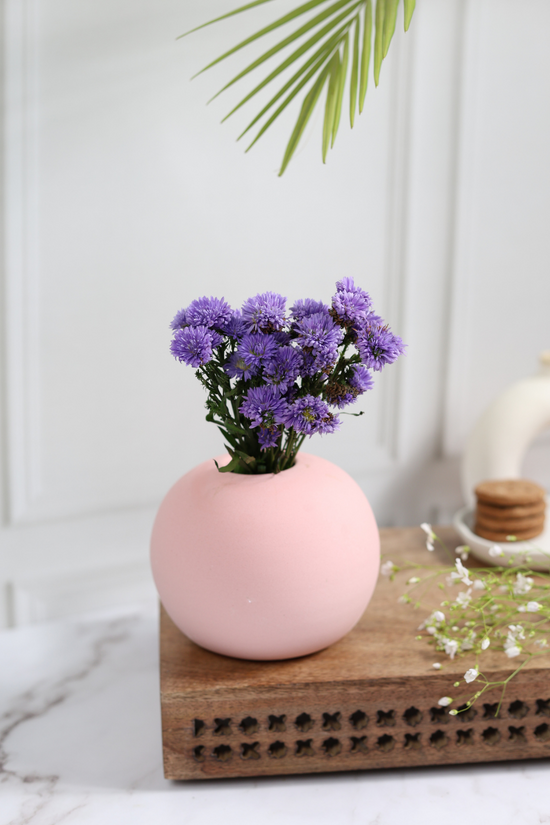 Baby Pink Round Planter