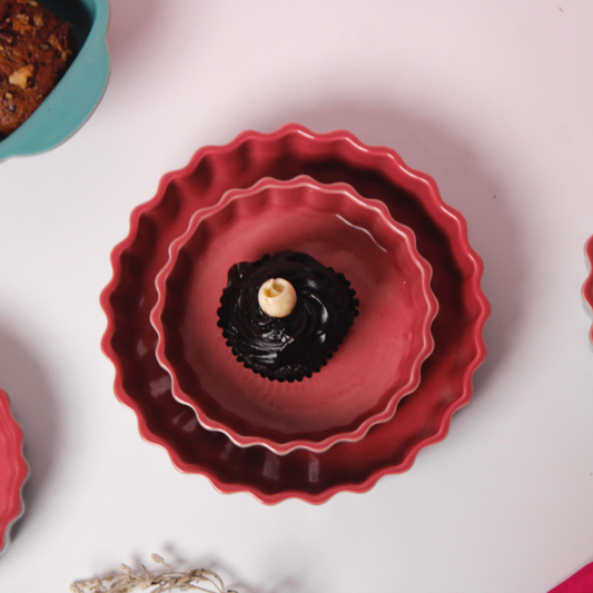Pink Round Baking Dish - Large