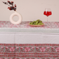 Lillies Block Print Table Cloth