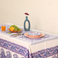 Grey Paisley Block Print Table Cloth