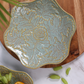 Grey Floral Platter/ Fruit Plate