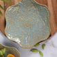 Grey Floral Platter/ Fruit Plate