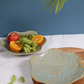 Grey Floral Platter/ Fruit Plate