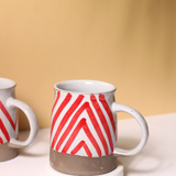 Red Chevron Mug