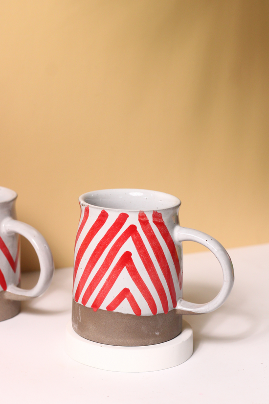Red Chevron Mug