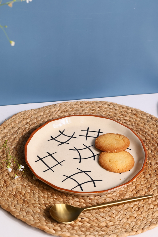 Ceramic plate for kitchenware 