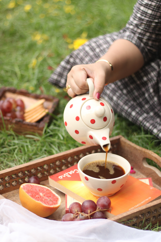 Red Polka - Tea for One