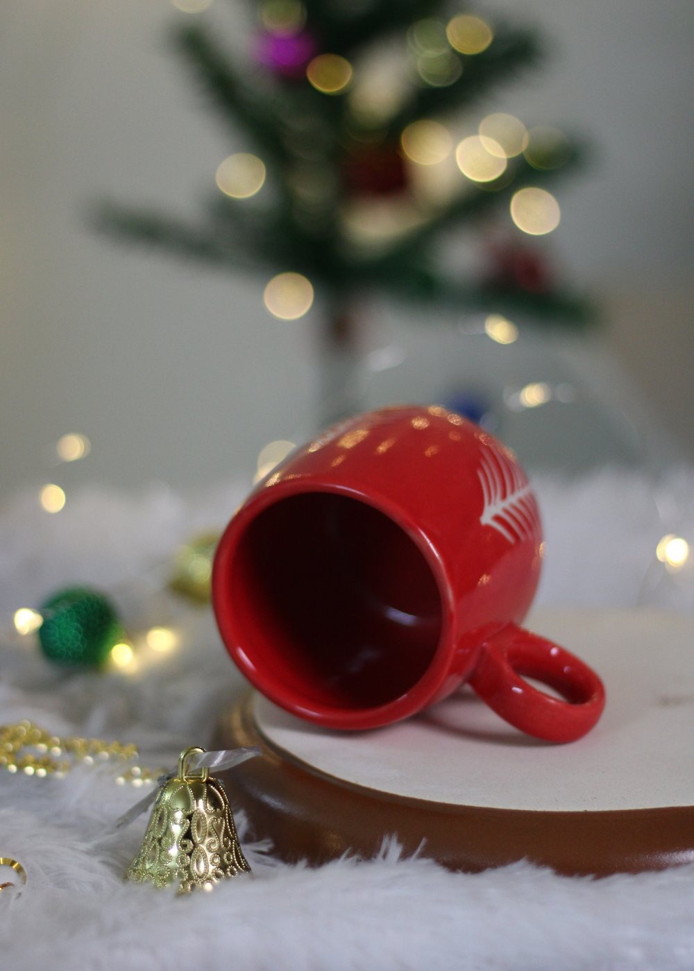 Christmas Tree Cuddle Mug- Red