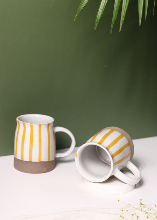 Yellow Striped Mug