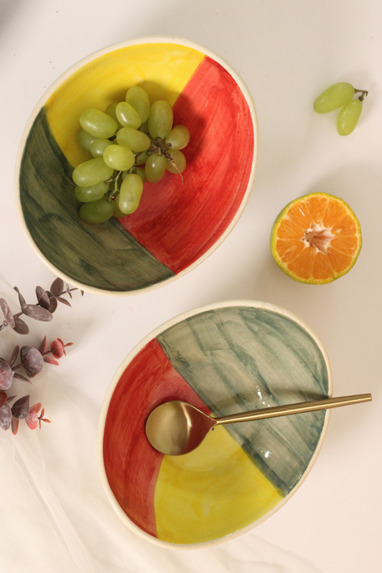 Shades of Autumn Oval Bowl