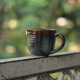 Round Olive Mug Handmade Ceramic 