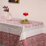 Block prined table cloth 