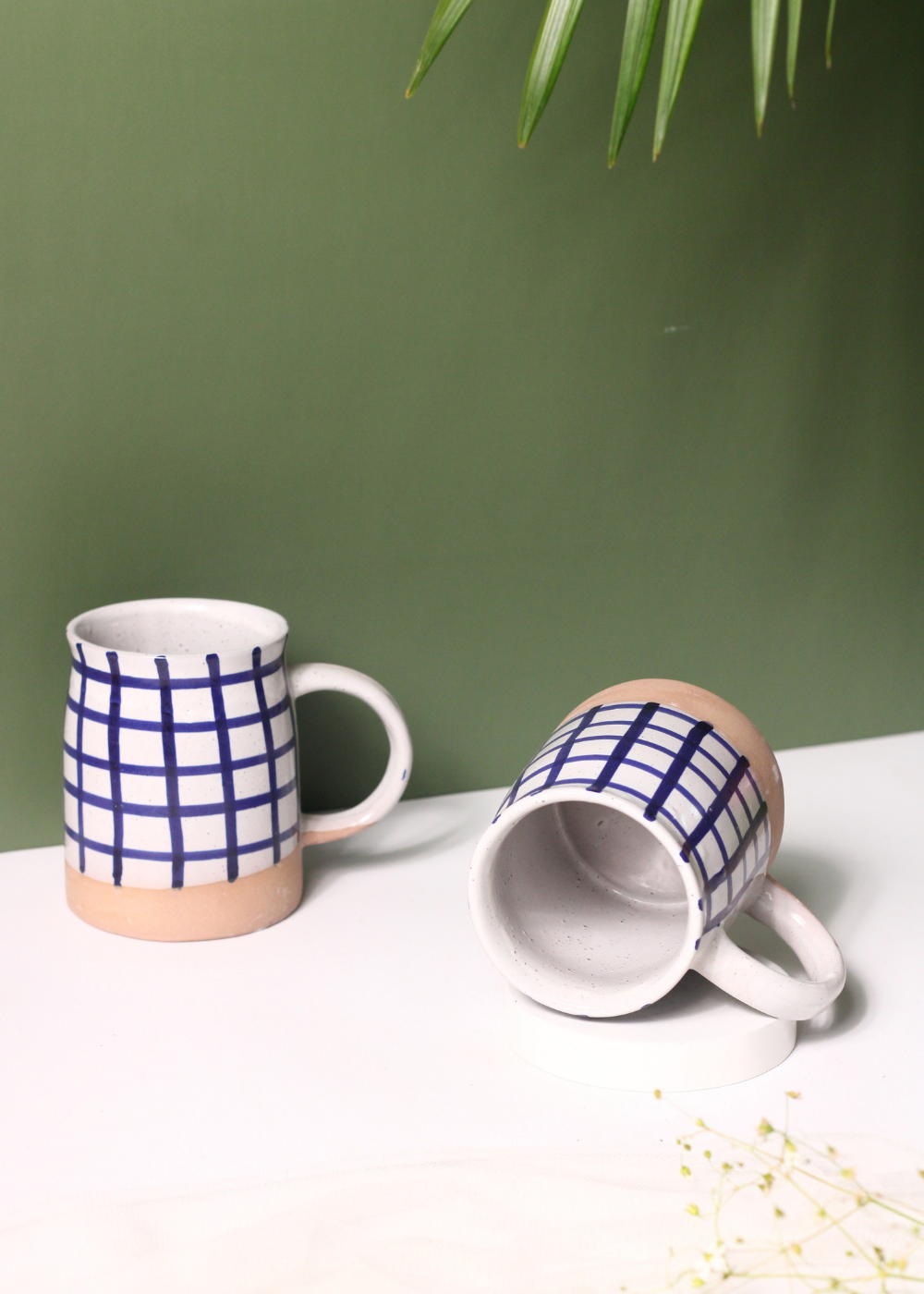 Two ceramic coffee mugs