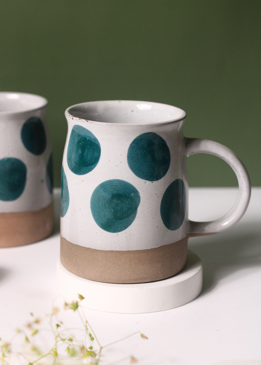 Green Polka Mug