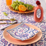 Block printed table napkin