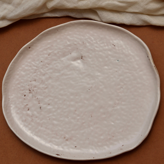 White Handmade Platter