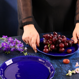 Royal Blue Snack Plate