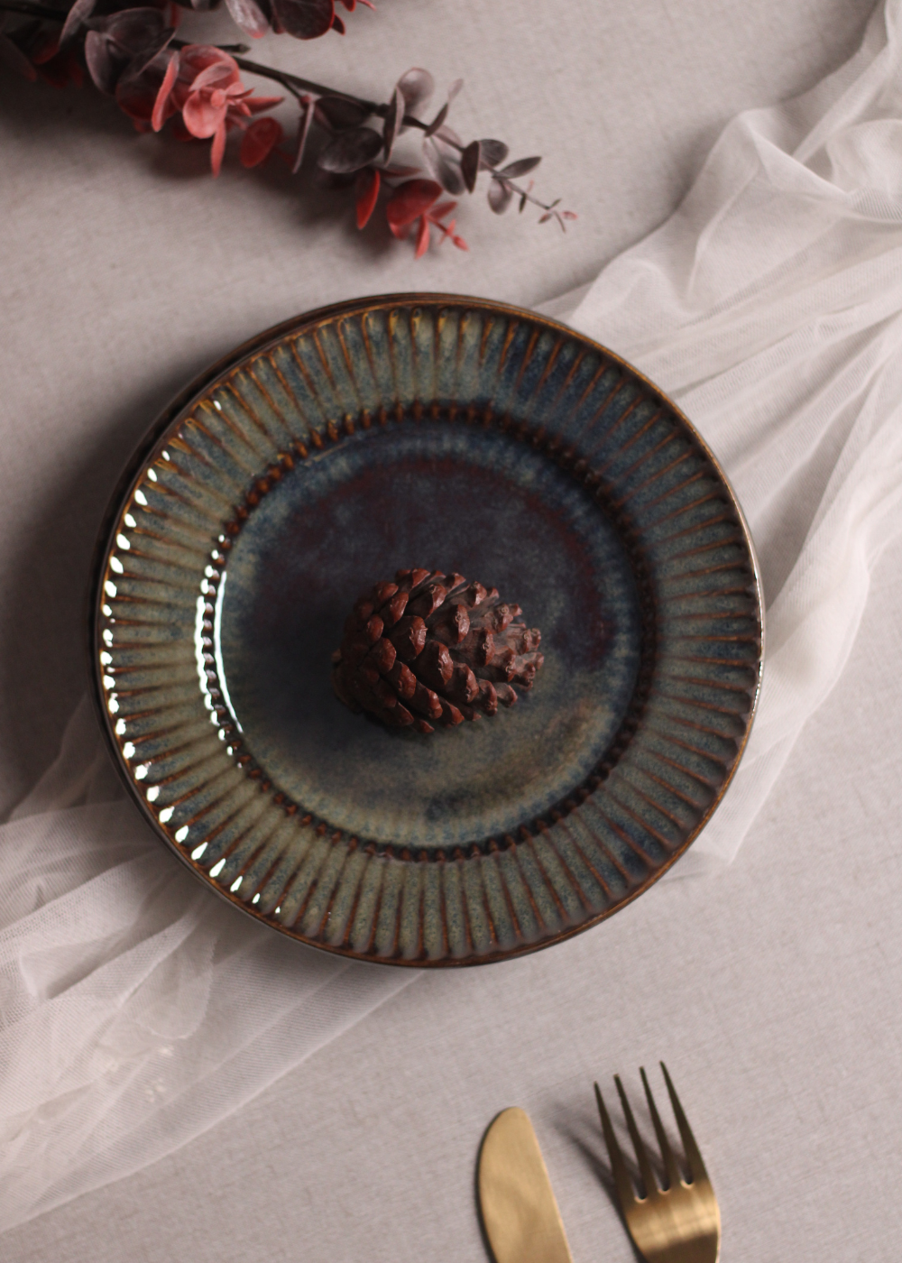 Ceramic snack plate 