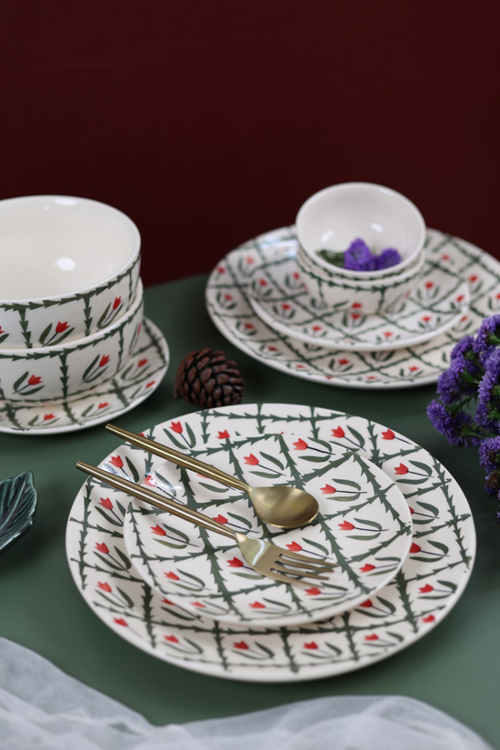 Snack plates and bowls ceramic 