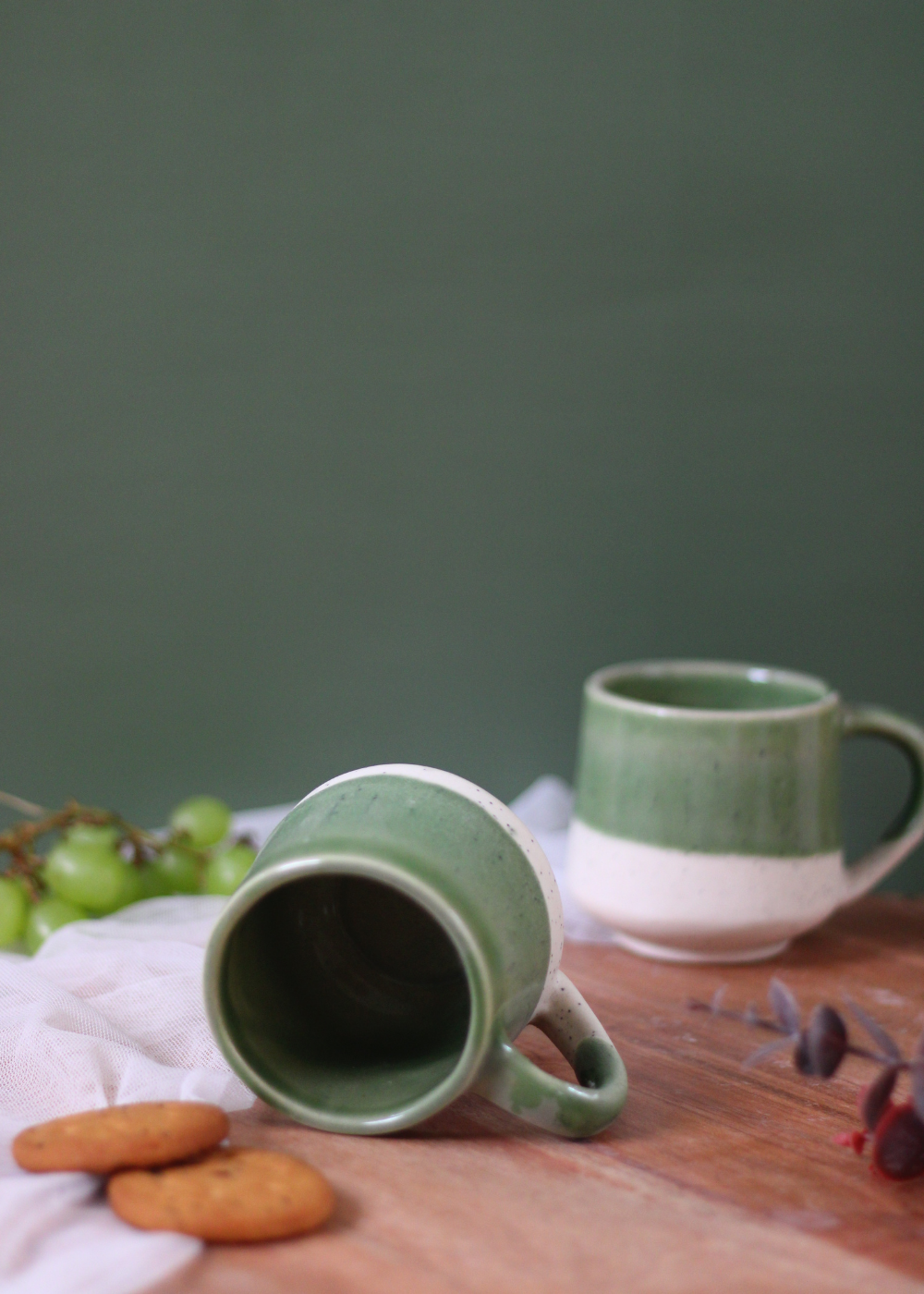 Green & White Chai Cup