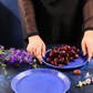 Matte Blue Snack Plate