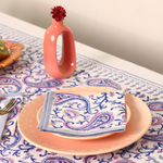 Block printed table napkin 