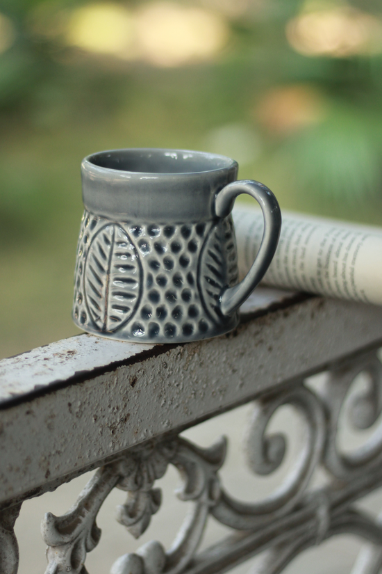 Handmade ceramic coffee mug