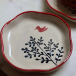 Birdie handmade ceramic plate