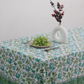 Teal & Green Block Print Table Cloth