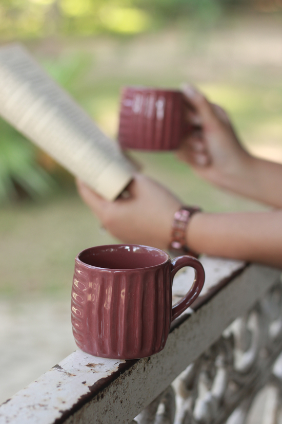 Magenta chai cup 