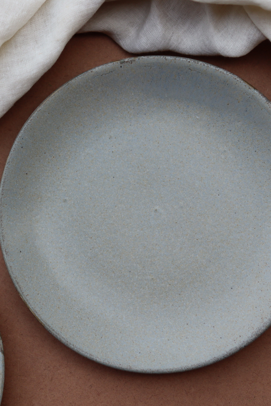 Earthy quarter plate handmade ceramic