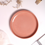 Handmade ceramic pretty pink platter 