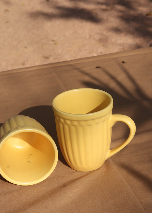 Yellow Vintage Mug