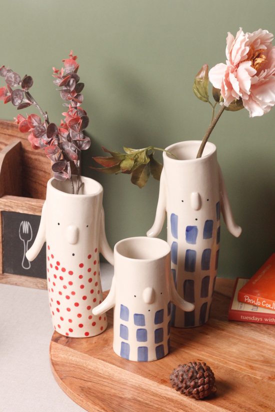 Family vase handmade ceramic 