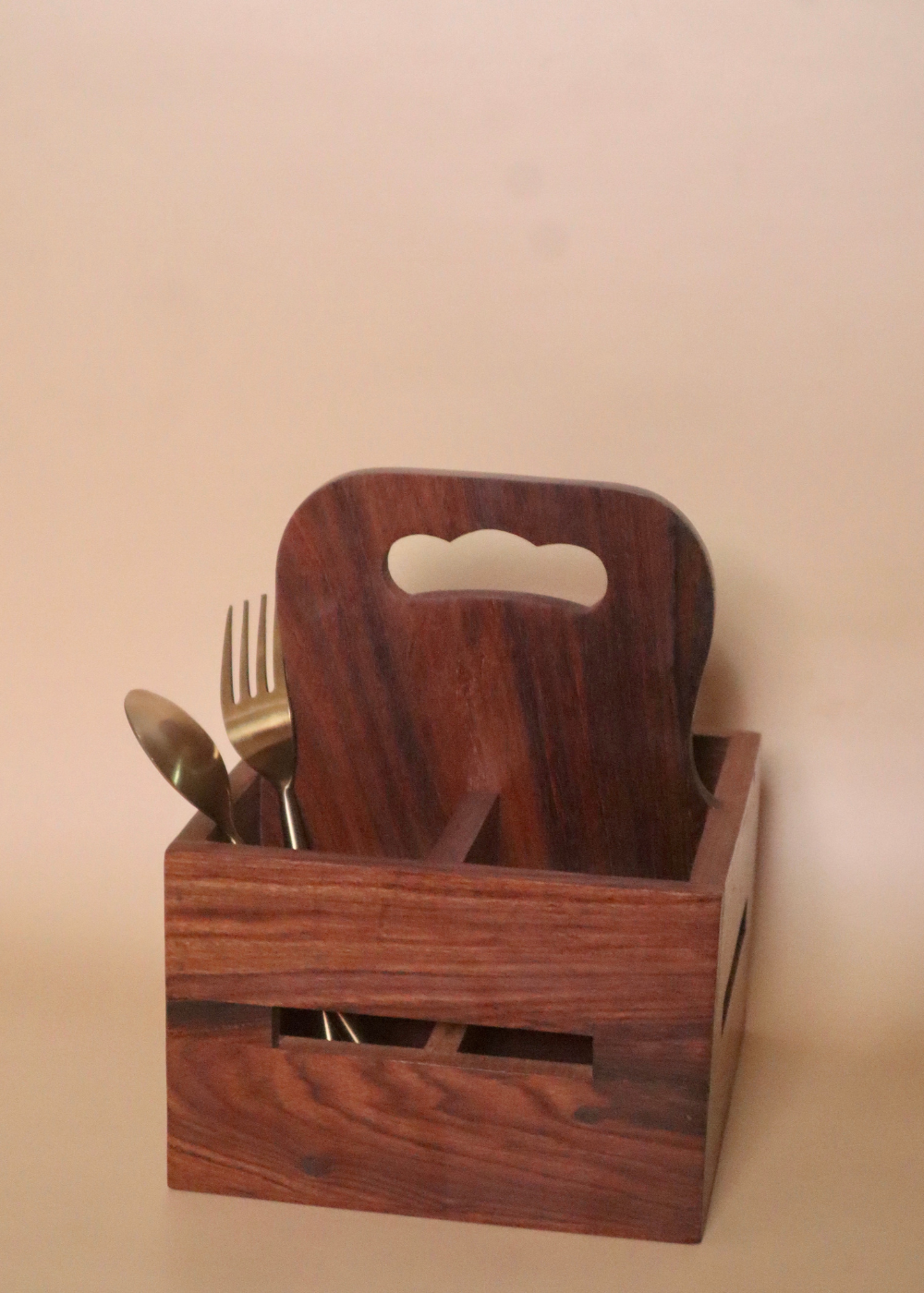 Cutlery holder wooden 