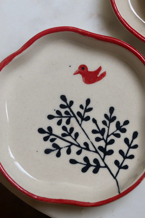 Birdie dessert plate