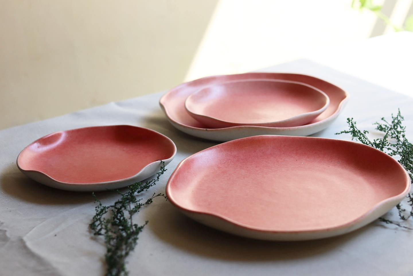 Handmade ceramic plates