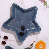 Handmade ceramic starfish platters