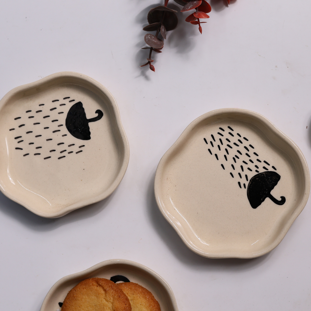 Dessert plates handmade ceramic 