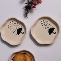 Umbrella Handmade Dessert Plates
