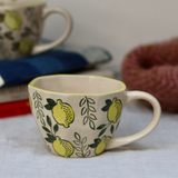 Ceramic coffee mug lemon designed 