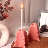 Christmas Tree Candle Stand- Pink