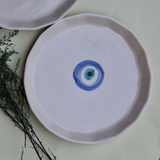 Evil eye ceramic plate 