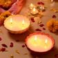 Yellow Floral Candle - Marigold
