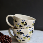 Honey bee ceramic coffee mugs 