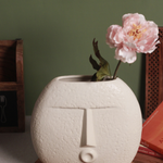 Smile Face Vase With flowers
