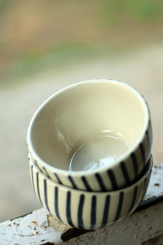 Top shot of soup bowl 