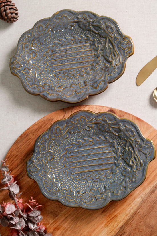 Slate Grey Textured Platters