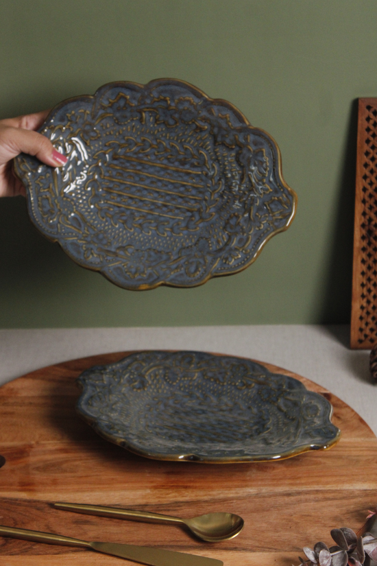 Handmade ceramic platters 