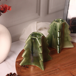 Christmas tree candle stand green 